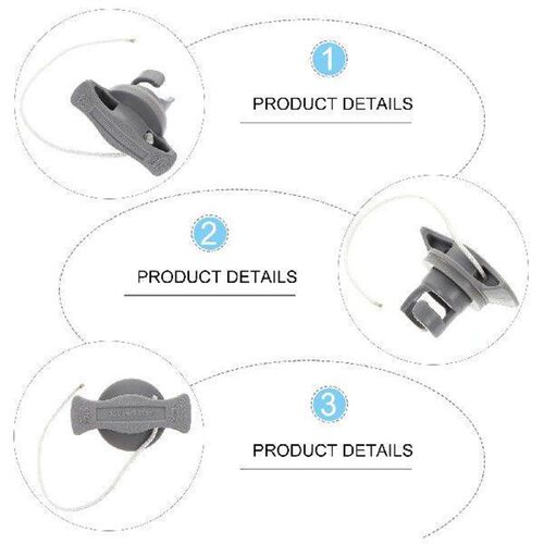4 Pcs Kayak Air Valve Cover Cap Boat Plug Flight Case