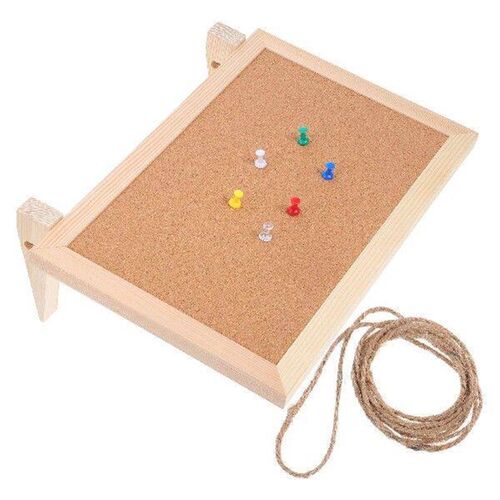 Small Bulletin Board for Wall Cork Desk Desktop Pin Office