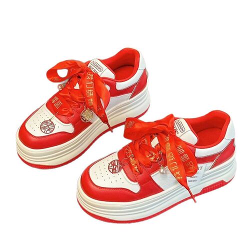 Hanfu Red Xiuhe Wedding Shoes 2025 New Bride Bridesmaid Shoe