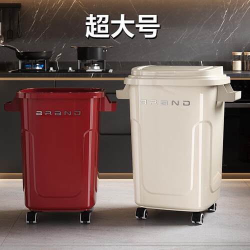 Home trash can with lid Bathroom kitchen sewn trash can