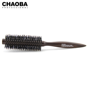 CHO 圆筒梳卷发梳子桃木毛碌猪鬃毛造型梳 B卷发梳子梨花梳滚梳
