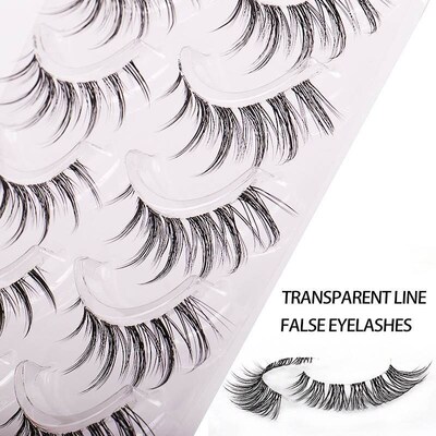 5 Pairs False Eyelashes Bottom Natural Strip Fake Eye Lashes