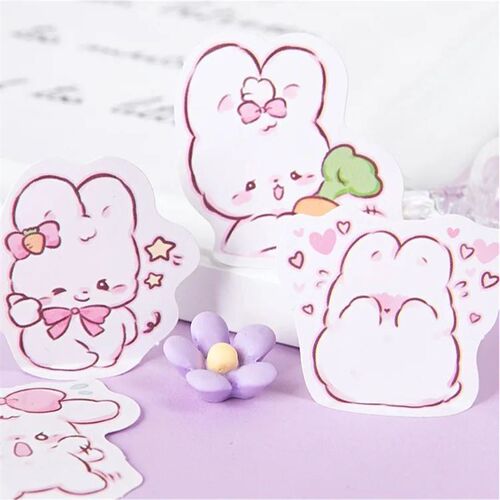 45 pcs/box Cute rabbit daily Kawaii Decoration ers Planner S