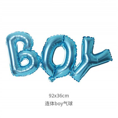 Baby Shower Balloons Blue Pink Boy Girl Foil Ballons Kids Ge