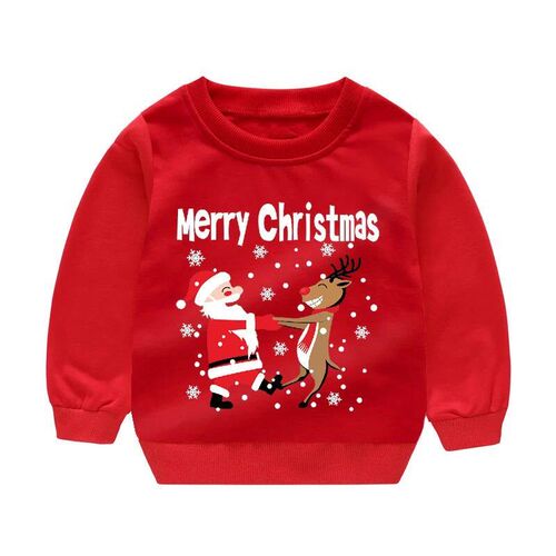 Baby Girl Winter Warm Clothes 2-6T Toddler Girl Red Christma