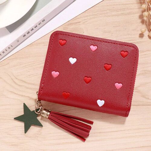1PC Wallet Women Ladies Mini Tassel Wallets Cute Short Zippe