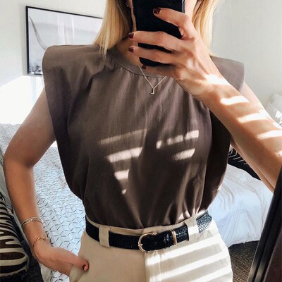 Summer Sleeveless Top Female O Neck White Women Blouse Shirt