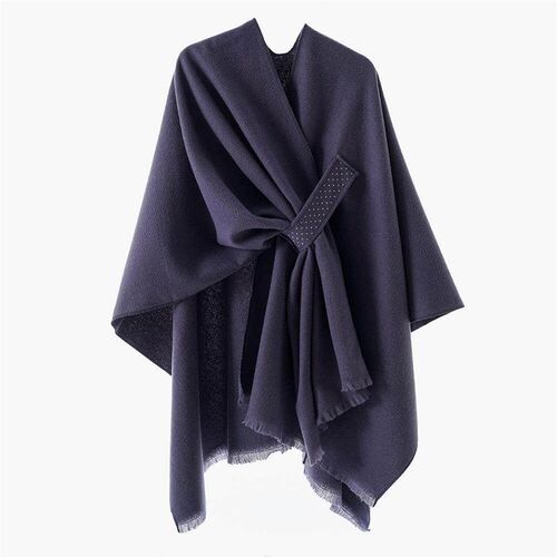 Add a shawl style cape with added bars to keep warm,