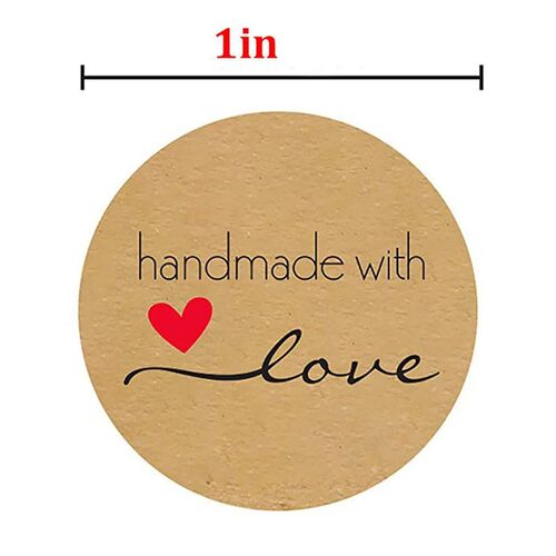 1 Inh Round Natural Kraft Paper Holiday Baking Deoration Let