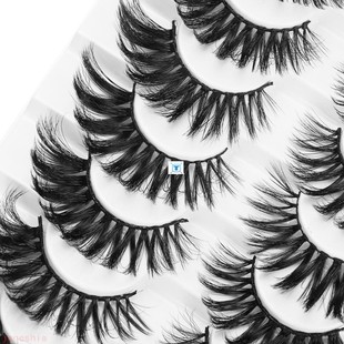8 Pairs 3D Mink False Eyelashes Natural Wispy Fluffy Dramati