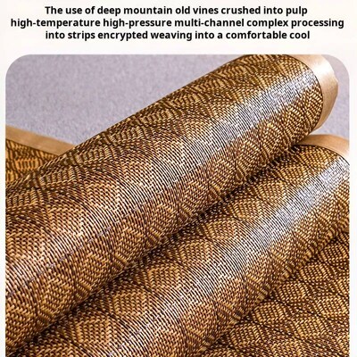 Ice Silk Mat  Foldable Double Bed Mugwort Mat Cool Mat Bambo