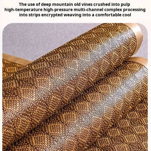 Ice Silk Mat  Foldable Double Bed Mugwort Mat Cool Mat Bambo