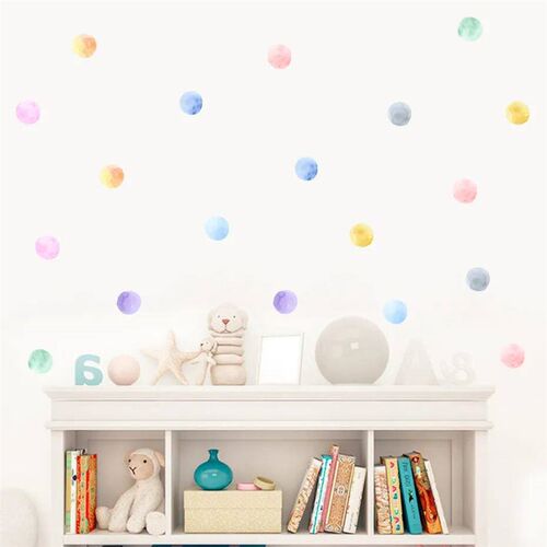 Cartoon Colorful Polka Dots Children Wall ers Removable Nurs
