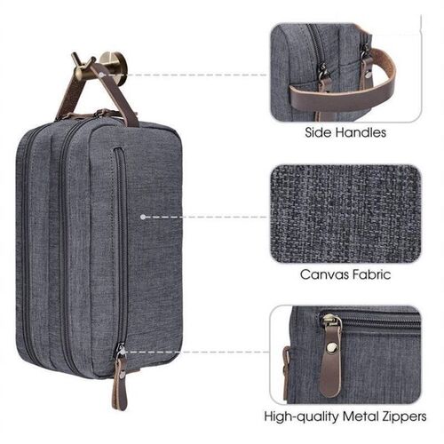Toiletry Bag for Men Small Nylon Dopp Kit Lightweight Travel
