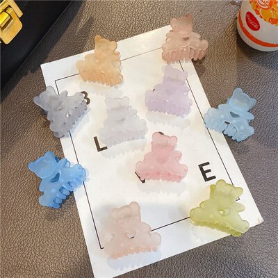 1 pc HOT Korean Kawaii Bear Hair Clip Claw Clamp for Women G