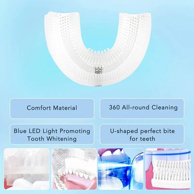Wireless chargeable silicone bristle portable cleaning autom