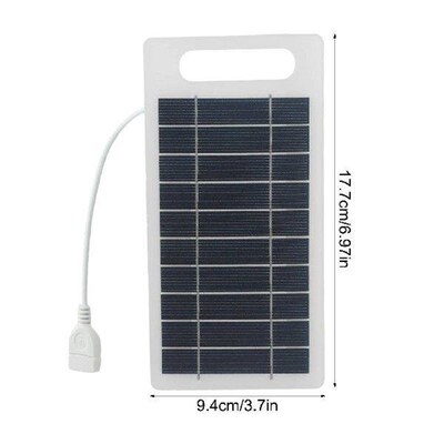 Black White Portable Solar Panel Camping LIFETIME