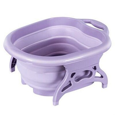Folding Foot Wash Tub Sauna Soaking Foaming Massage Bucket P
