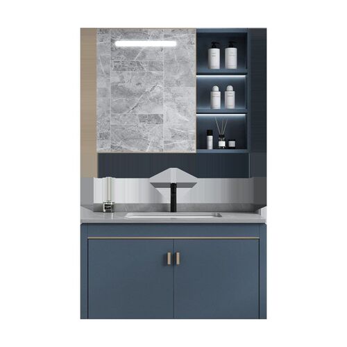 White Space Aluminum Bathroom Cabinet Small Apartment Bathro