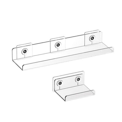 Acrylic Shelves Bathroom 1Pack Clear Shower Floating Shelf
