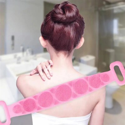 Hot Sell 5 Color Silicone Body Brush Back Scrubber Bath Towe