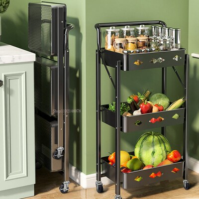 Folding Trolley Suitable for Household Large Vegetable and F