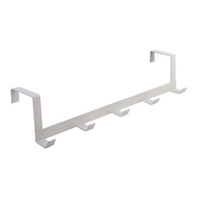 5 Hooks Door Hanger Detachable Clothes Holder 29x7.5x6.3cm