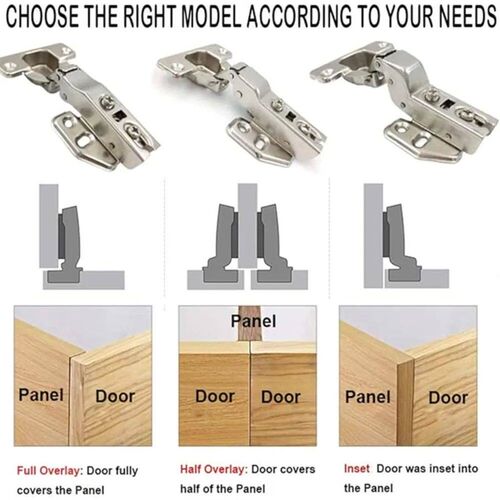 Straight Arm Full verage Hinge Door Wardrobe Cushion Hinge A
