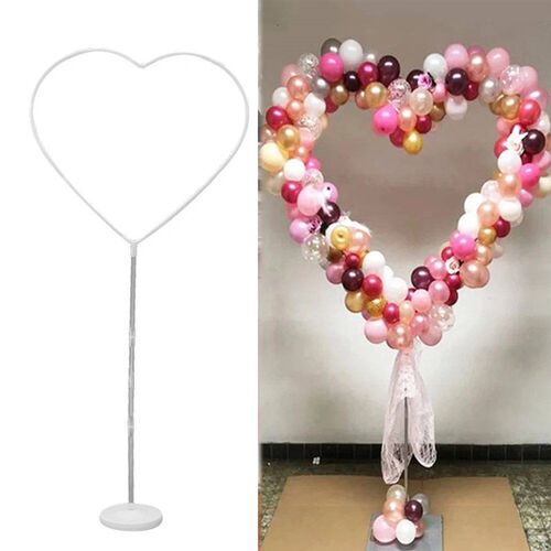 Balloon Garland Base Reusable Heart Shaped Wreath Column Bas