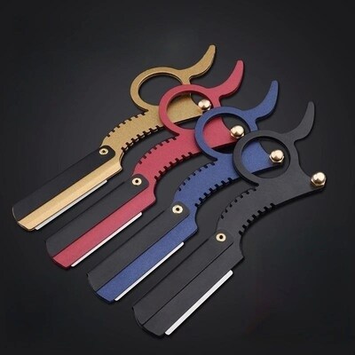 Barber Manual Razor Straight Edge Haircut Beard Eyebrow Shav