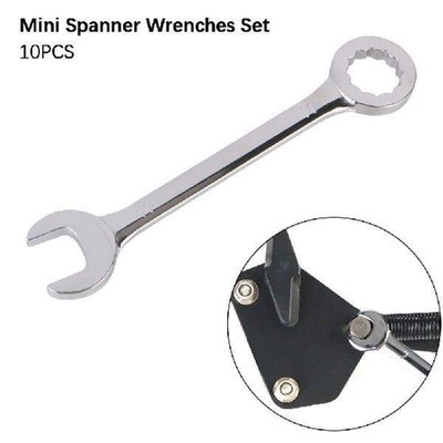 10pcs Imperial units/Metric Type Wrenches Hand Tool Key