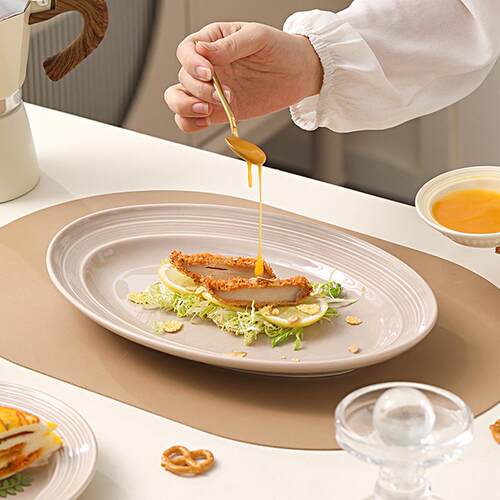 Ceramic household dishes, French dishes, tableware set