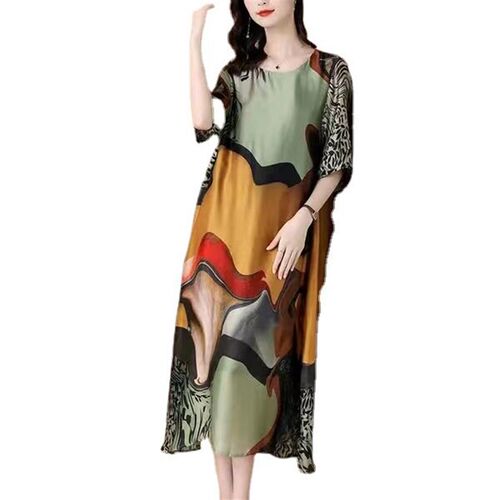 New Large Size Dress Long Summer Fashion Casual Positioning