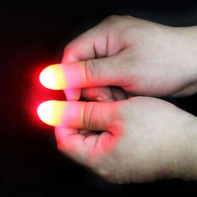 2Pcs Thumb Finger Light Magic Thumbs Light Toys for Adult