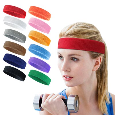 1PCS Fitness Running Cycling Sweatband Sweat Headband Men Wo
