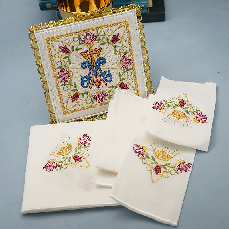 棉麻丝线刺绣纱布九折布M意卡米诺弥撒礼仪欧式圣爵杯垫布餐垫,节庆用品/礼品,文化创意杯垫/餐垫,淘宝优惠券,粉丝福利购,淘宝优惠卷
