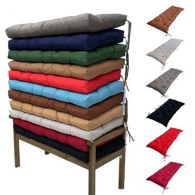 Bench Seat Cushion Waterproof Sunproof  Soft Solid Color