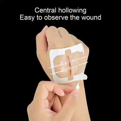 2Pcs Zipper Bandaid Zip Stitch Sutures Adhesive Bandage Adju