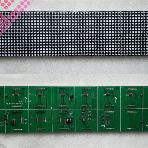 F5.0点阵*1点单元板P7.2室内单色红绿*1字LED模组88*2