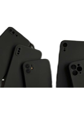 Black Back Case Full Cover for Iphone 15 14 13 12 11 pro max