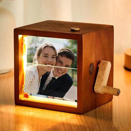 Custom Photo Flip Book Frame Photo Animation Box Hand-cranke