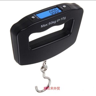 Digital Scale 50Kg LCD Weight Hook Luggage 10g Hanging