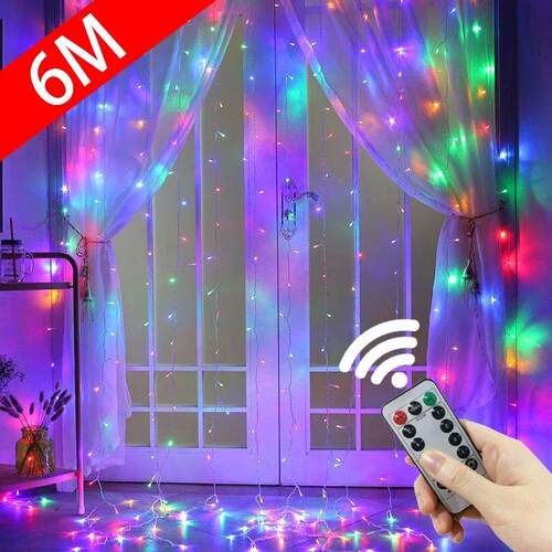 3M LED Curtain Garland on The Window USB String Lights Fairy