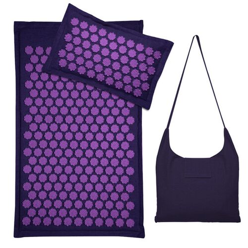 Lotus Spike Acupressure Mat Cushion Nature Linen Coconut Pal