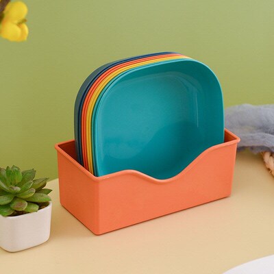 Spit Bone Dish Home Bone Dish Creative Plastic Dish with Bas
