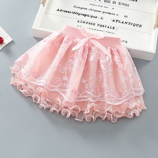 Girls Mesh Tutu Skirts Childrens Skirts New Style Puffy Sk