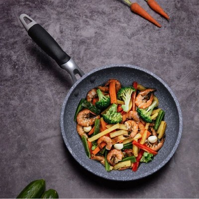 Durable Stone Frying Wok Pan Non-stick Ceramic Pot Induction