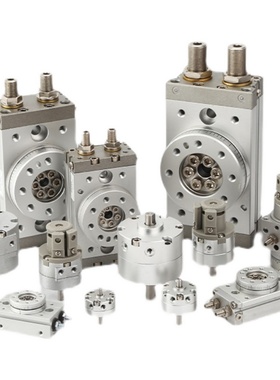 可调HRQ摆动旋转气缸1度90度 单叶片式旋转MSQB10 RB2BW20