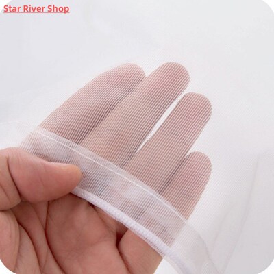 Drawstring Mesh Laundry Bag Nylon Washing Net Bag For Underw