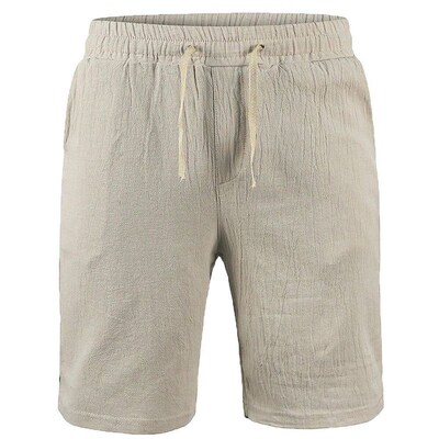 New Mens Cotton Linen Shorts Pants Male Summer Breathable S